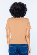 Twisted Hem Front T-Shirt