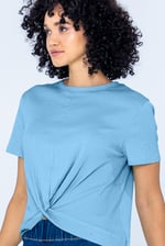 Twisted Hem Front T-Shirt