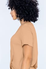 Twisted Hem Front T-Shirt