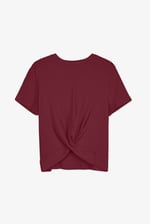 Twisted Hem Front T-Shirt