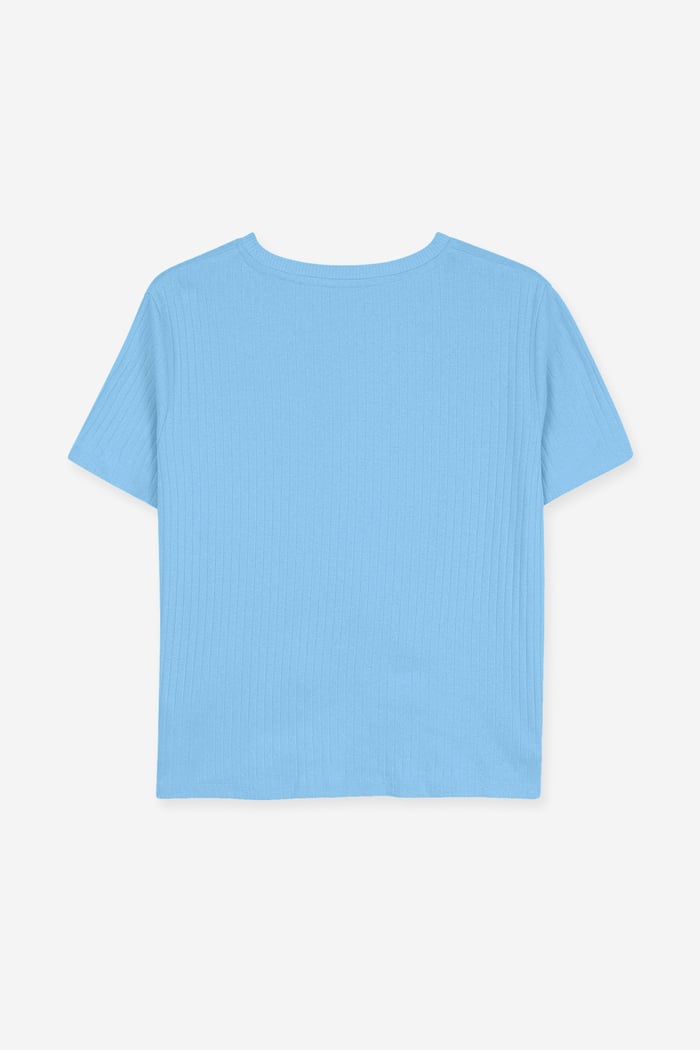 Twisted Hem Front T-Shirt