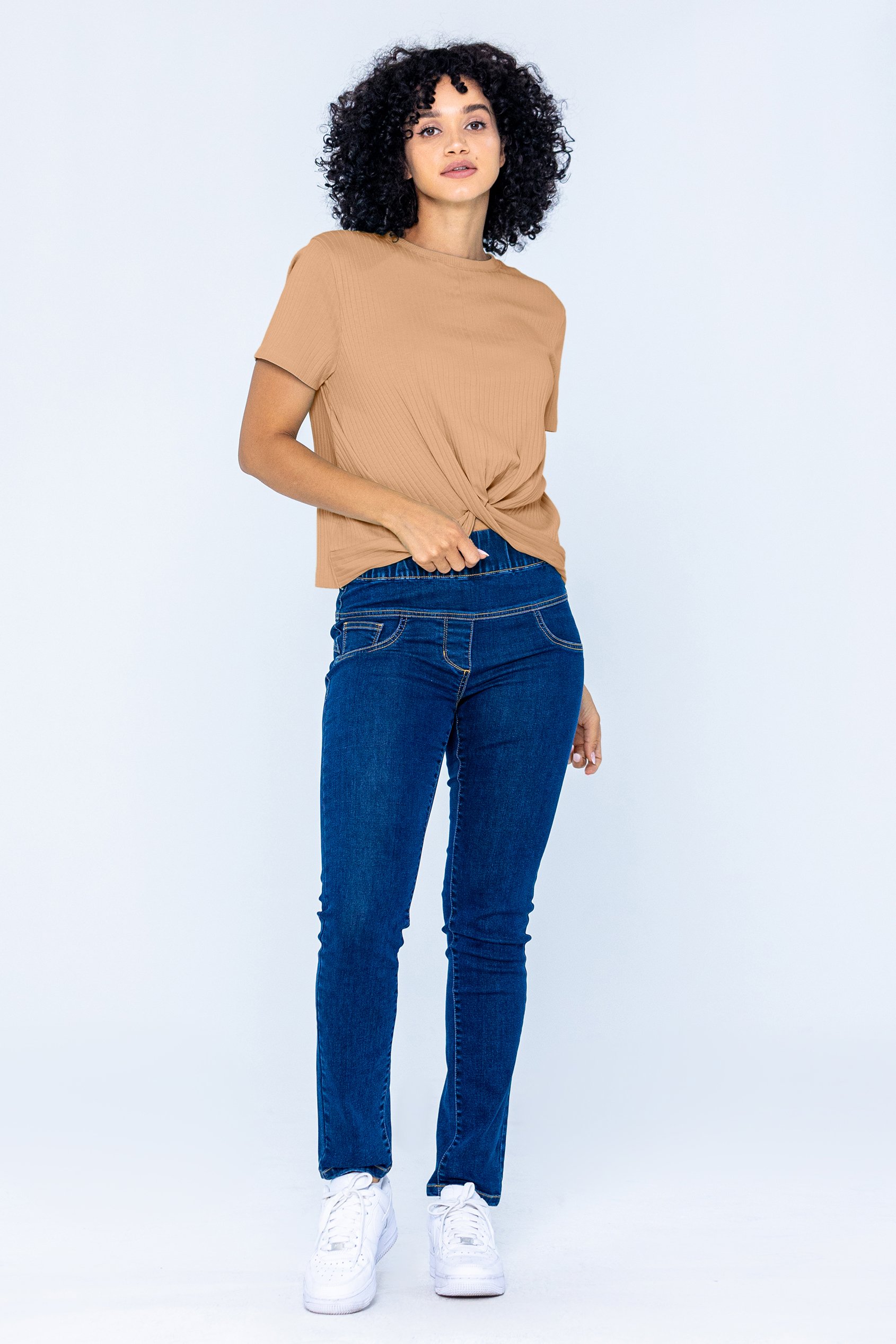 Twisted Hem Front T-Shirt