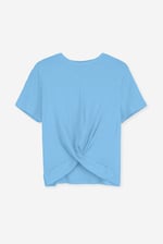 Twisted Hem Front T-Shirt
