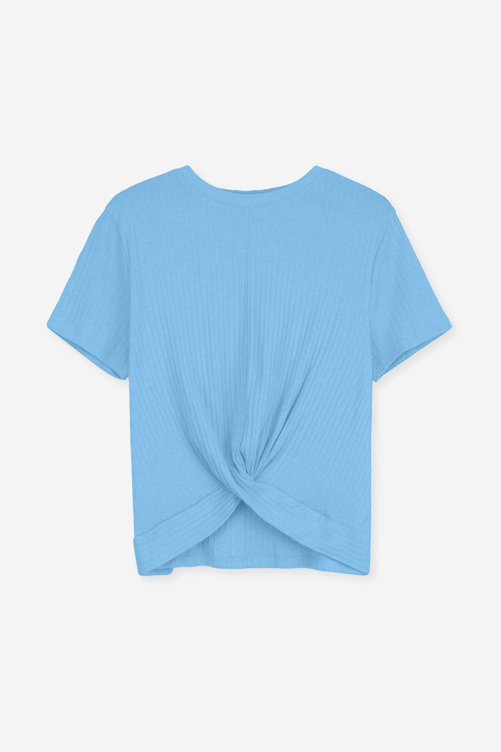 Twisted Hem Front T-Shirt