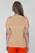 Lace Pocket V-Neck Tee