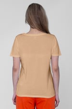 Lace Pocket V-Neck Tee