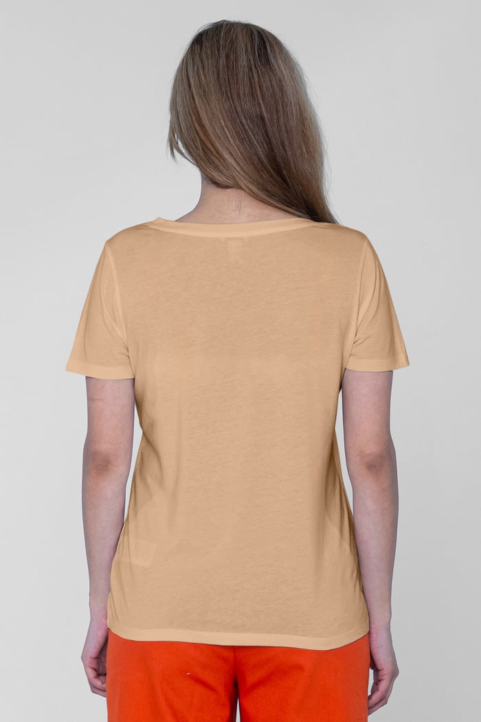 Lace Pocket V-Neck Tee
