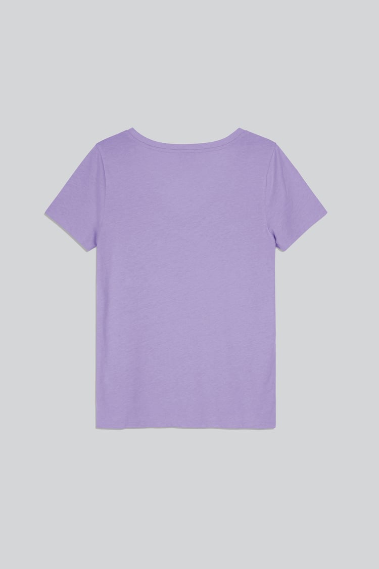 Lace Pocket V-Neck Tee