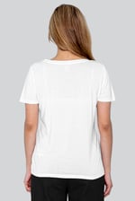 Lace Pocket V-Neck Tee