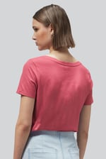 Lace Pocket V-Neck Tee