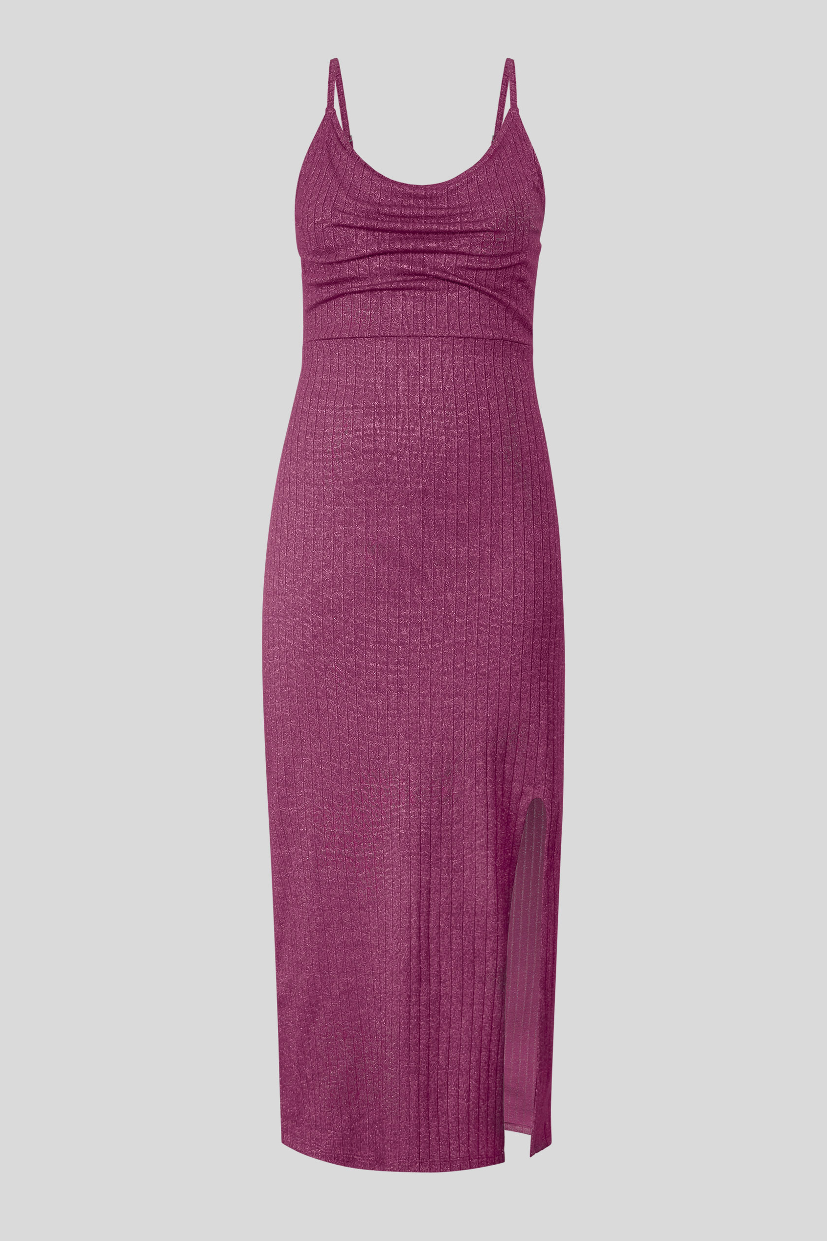 Stretch Jersey Metallic Midi Cami Dress