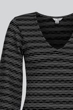 Metallic Silver V-Neck Long Sleeve Mini Dress