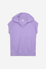 Sleeveless Raw Edge Hoodie