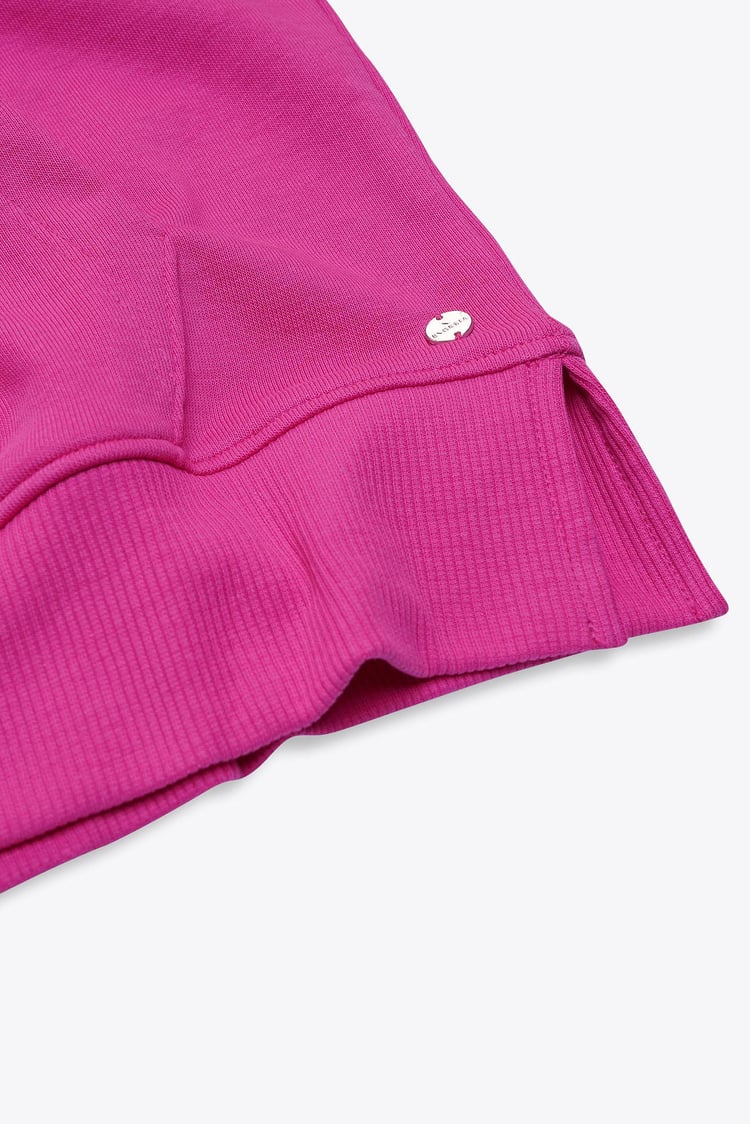 Sleeveless Raw Edge Hoodie