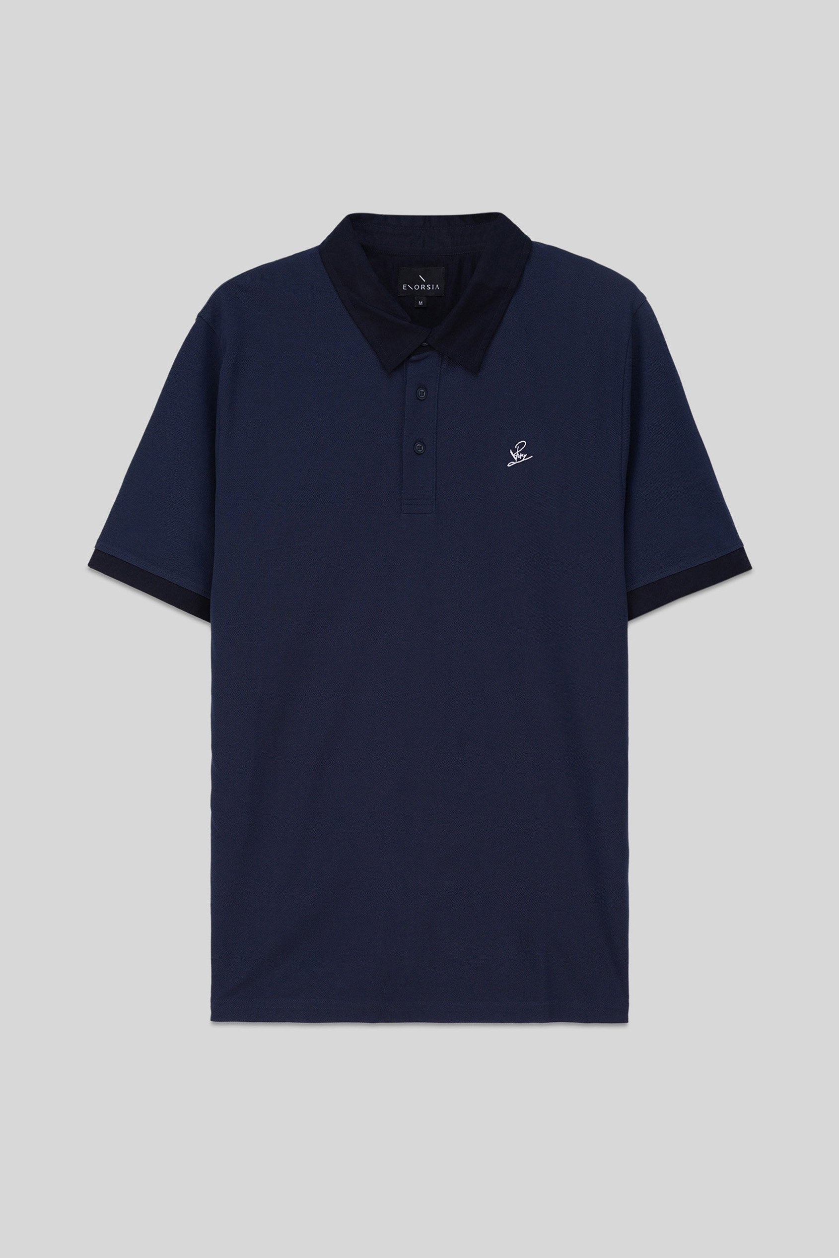 Mens Oxford Collar Pique Polo Shirt