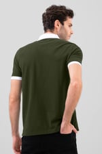 Mens Oxford Collar Pique Polo Shirt