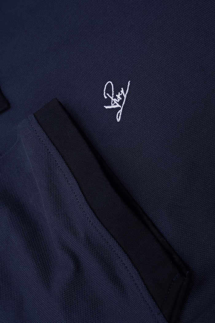 Mens Oxford Collar Pique Polo Shirt