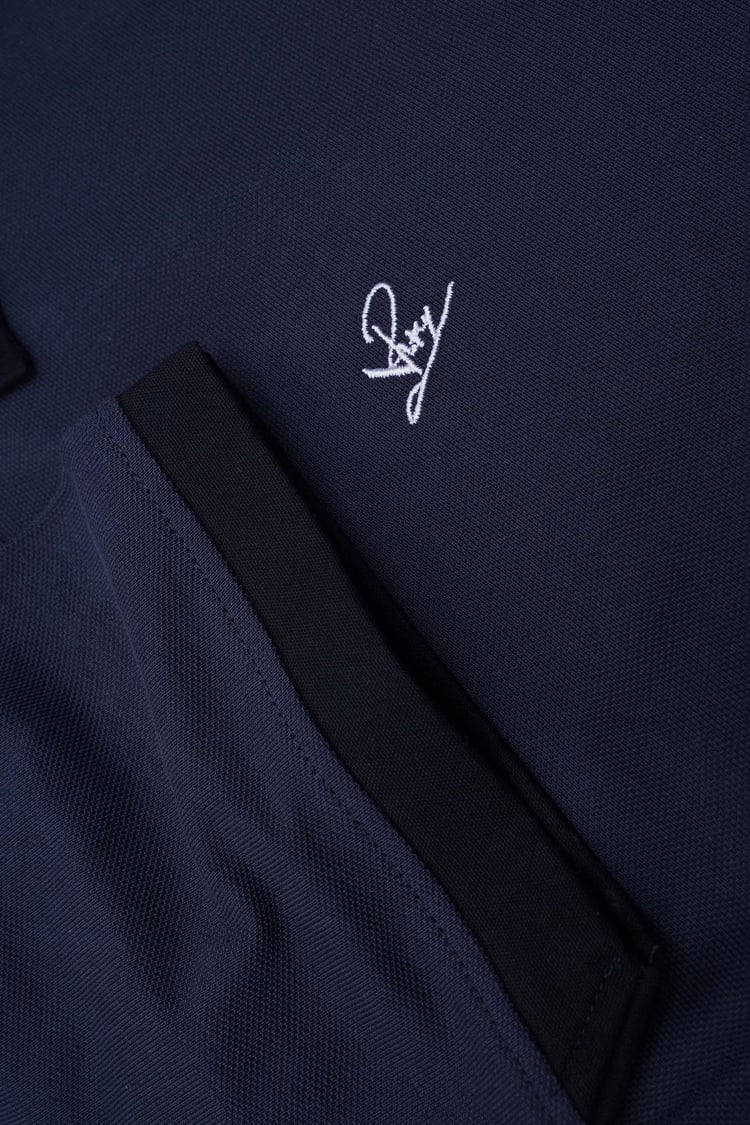 Mens Oxford Collar Pique Polo Shirt