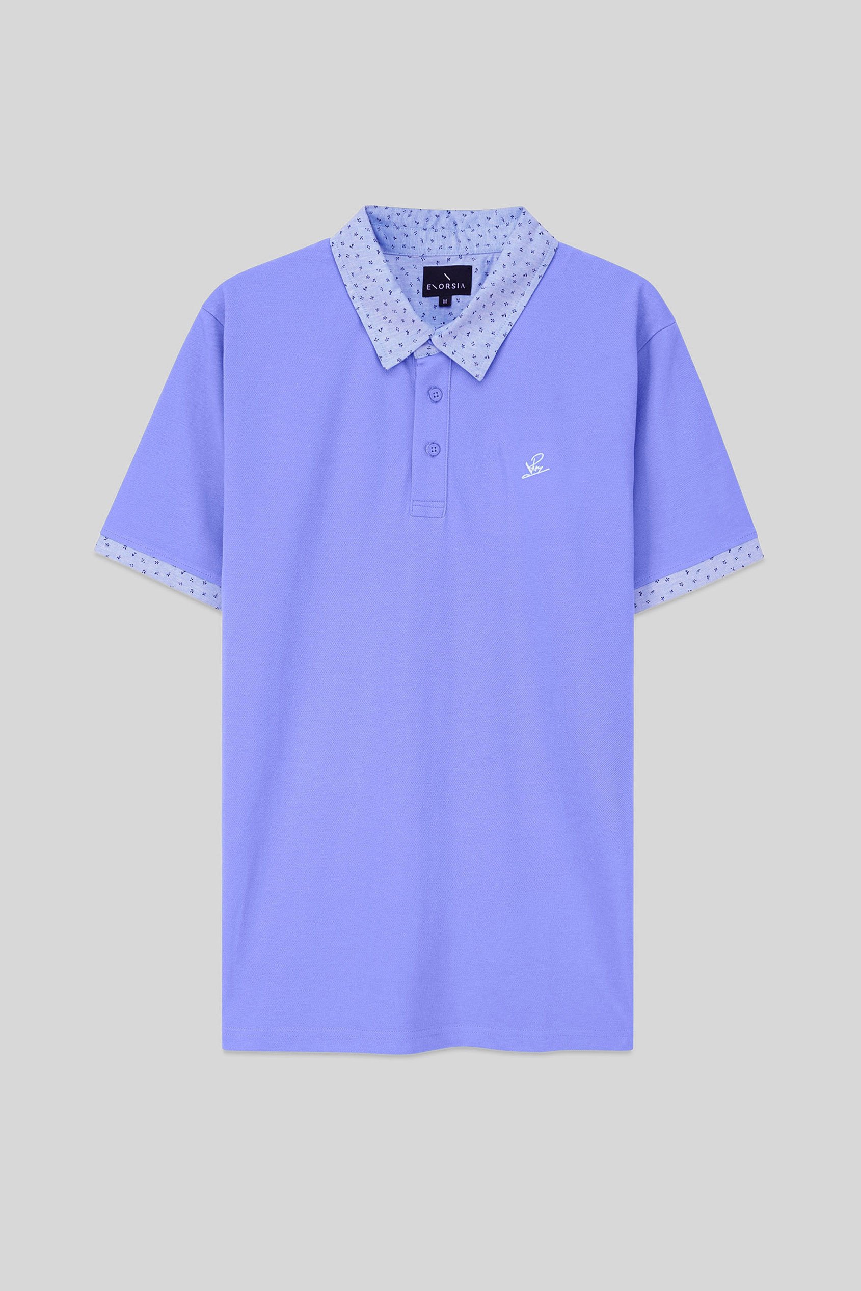 Mens Oxford Collar Pique Polo Shirt