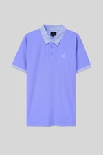Mens Oxford Collar Pique Polo Shirt