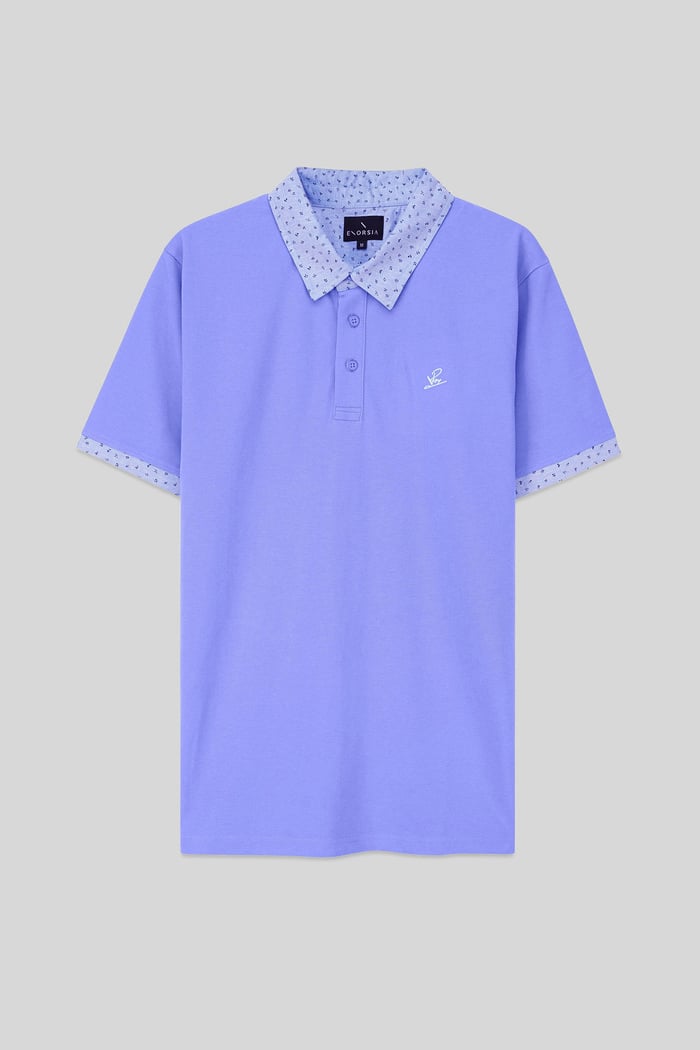 Mens Oxford Collar Pique Polo Shirt