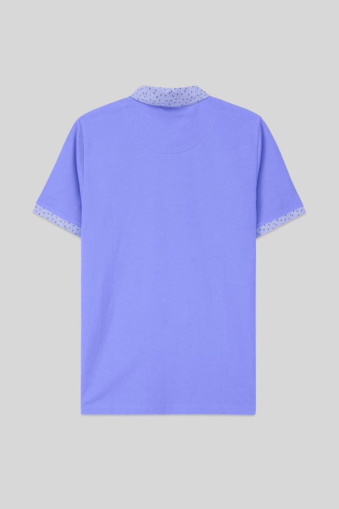 Mens Oxford Collar Pique Polo Shirt