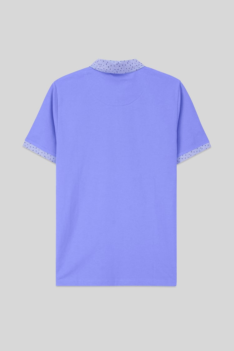 Mens Oxford Collar Pique Polo Shirt