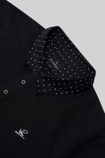 Mens Oxford Collar Pique Polo Shirt