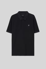 Mens Oxford Collar Pique Polo Shirt