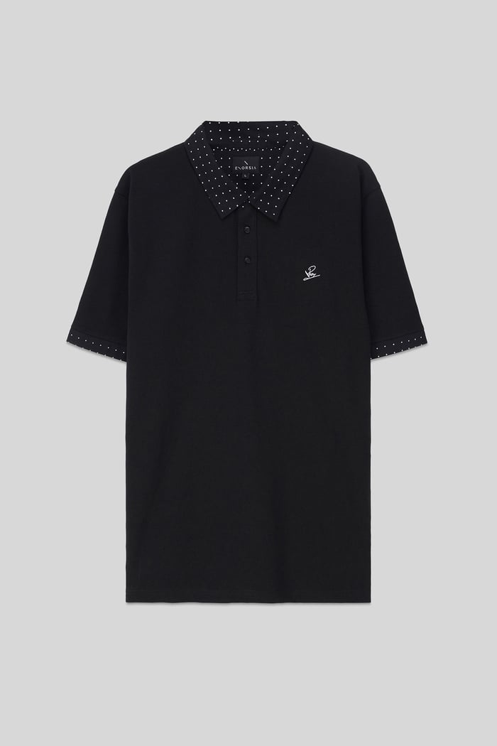 Mens Oxford Collar Pique Polo Shirt