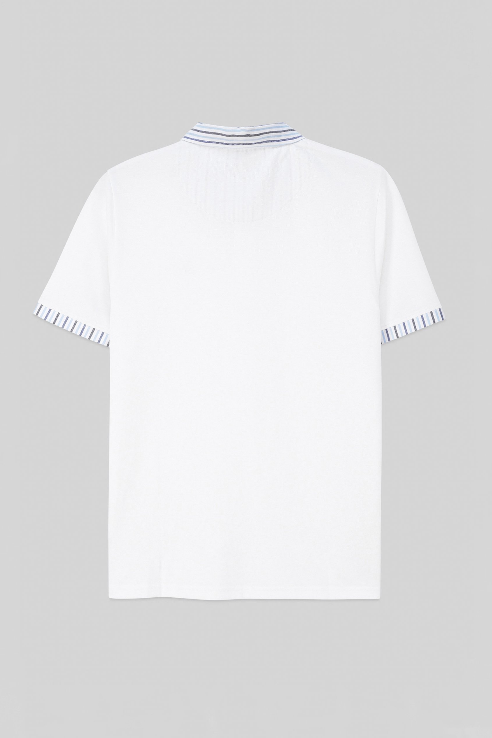 Mens Oxford Collar Pique Polo Shirt