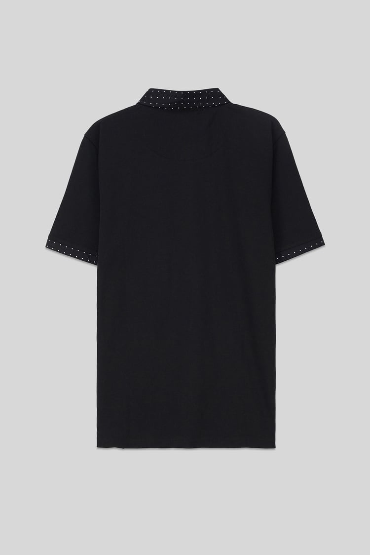 Mens Oxford Collar Pique Polo Shirt