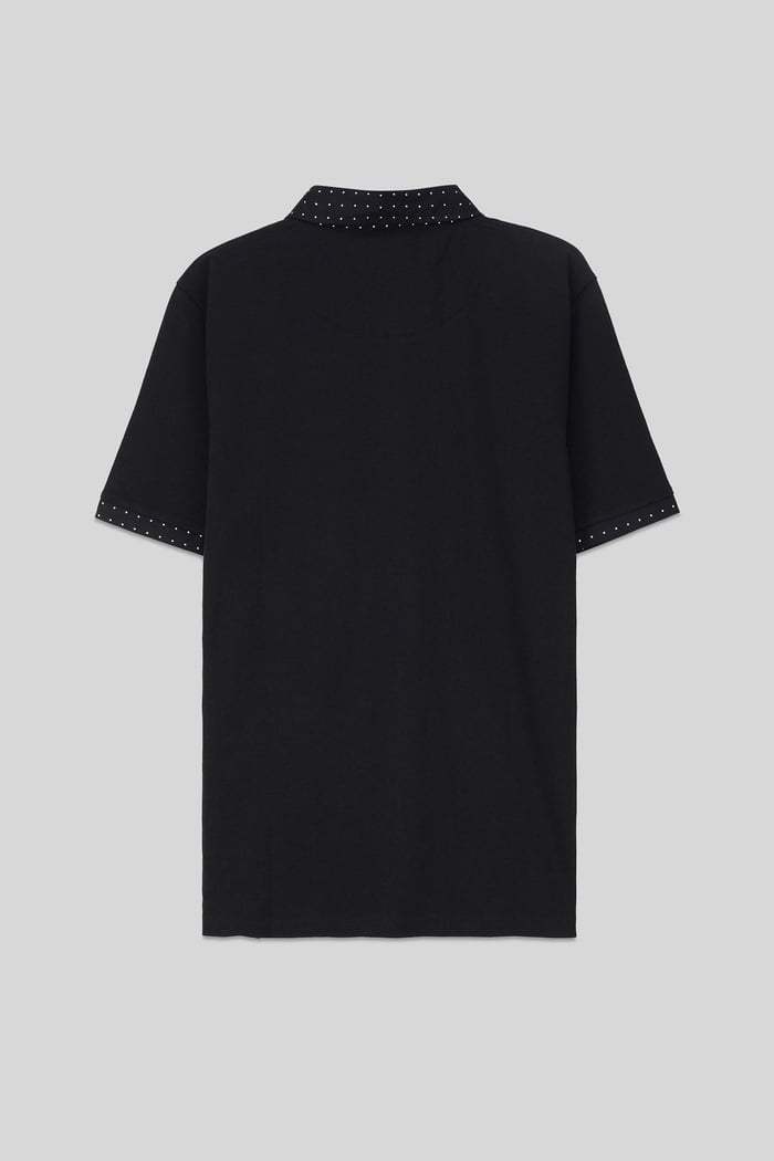 Mens Oxford Collar Pique Polo Shirt