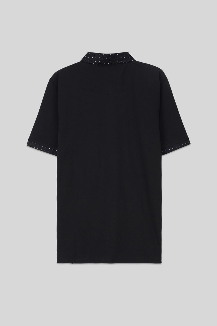 Mens Oxford Collar Pique Polo Shirt