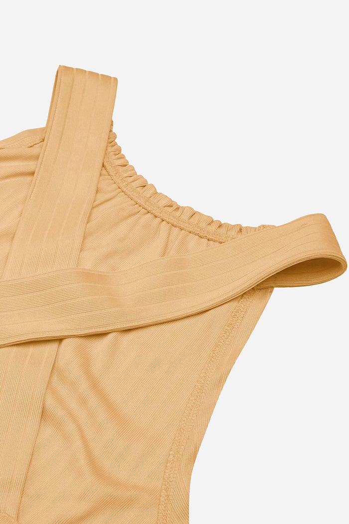 Halter Neck Dress with Criss-Cross Back