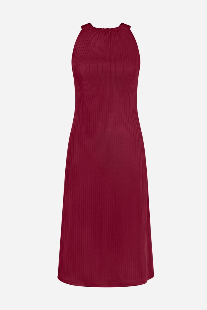 Halter Neck Dress with Criss-Cross Back