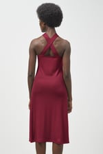 Halter Neck Dress with Criss-Cross Back