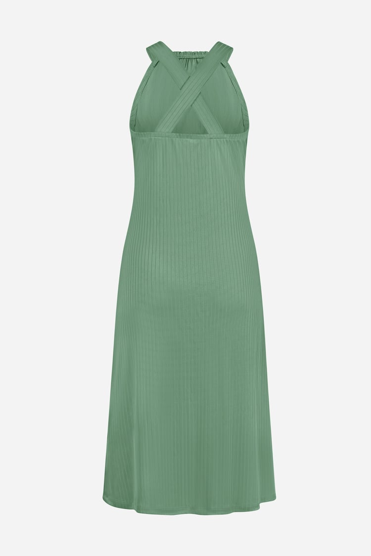 Halter Neck Dress with Criss-Cross Back