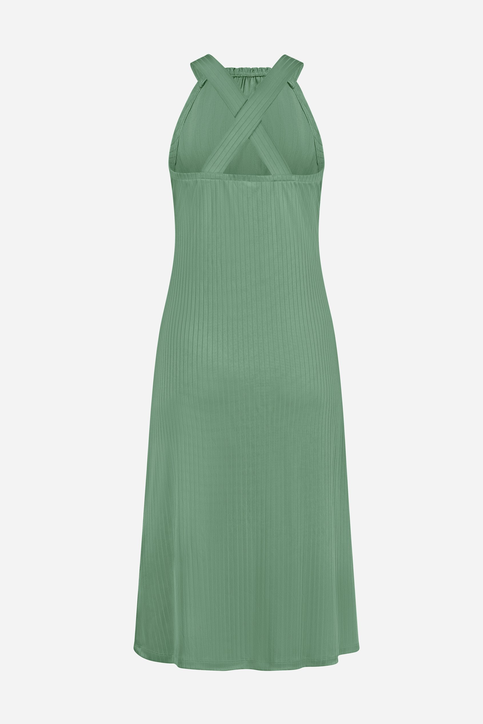 Halter Neck Dress with Criss-Cross Back