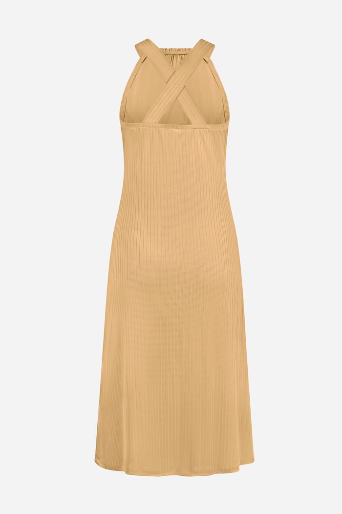 Halter Neck Dress with Criss-Cross Back