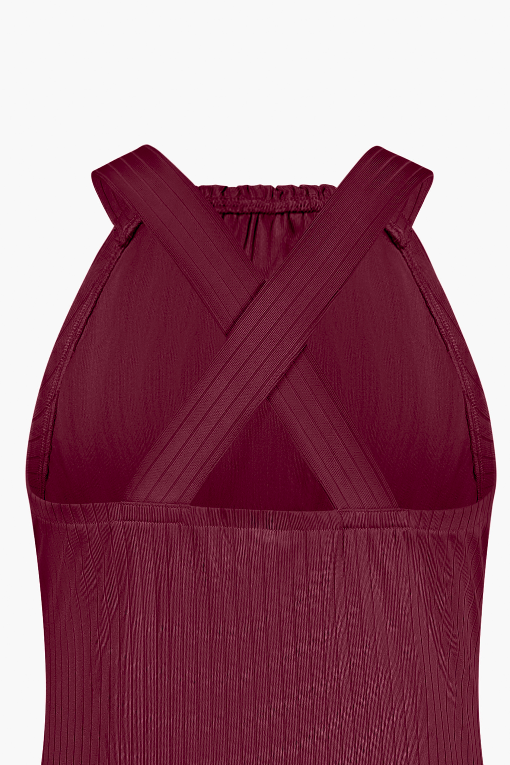 Halter Neck Dress with Criss-Cross Back