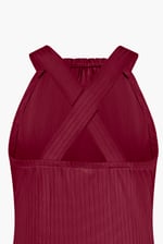 Halter Neck Dress with Criss-Cross Back