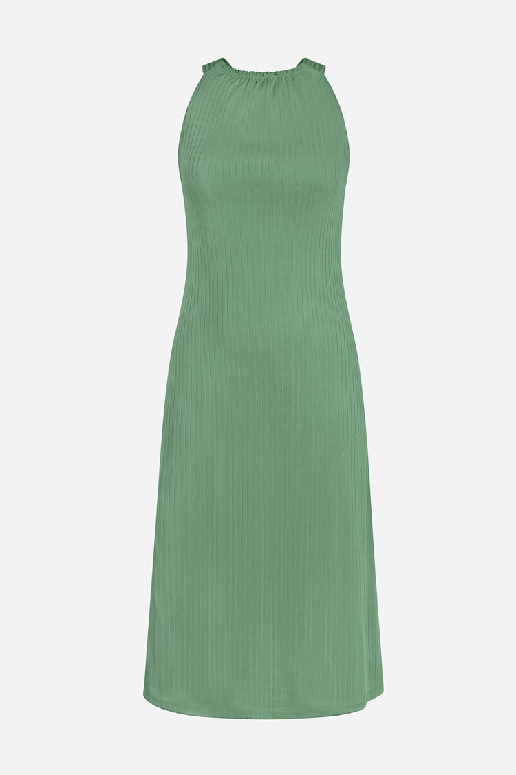 Halter Neck Dress with Criss-Cross Back