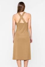 Halter Neck Dress with Criss-Cross Back
