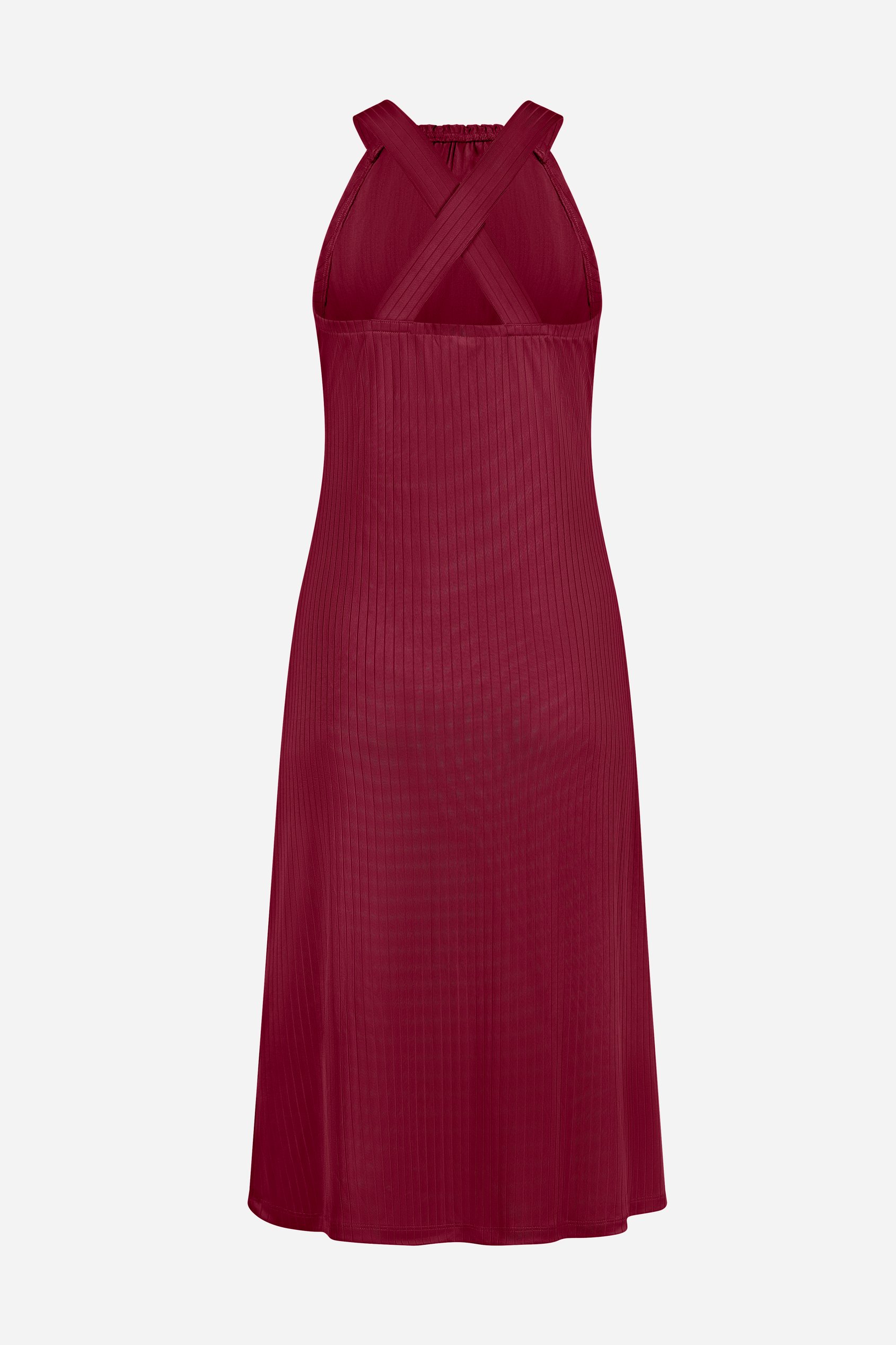 Halter Neck Dress with Criss-Cross Back
