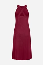 Halter Neck Dress with Criss-Cross Back