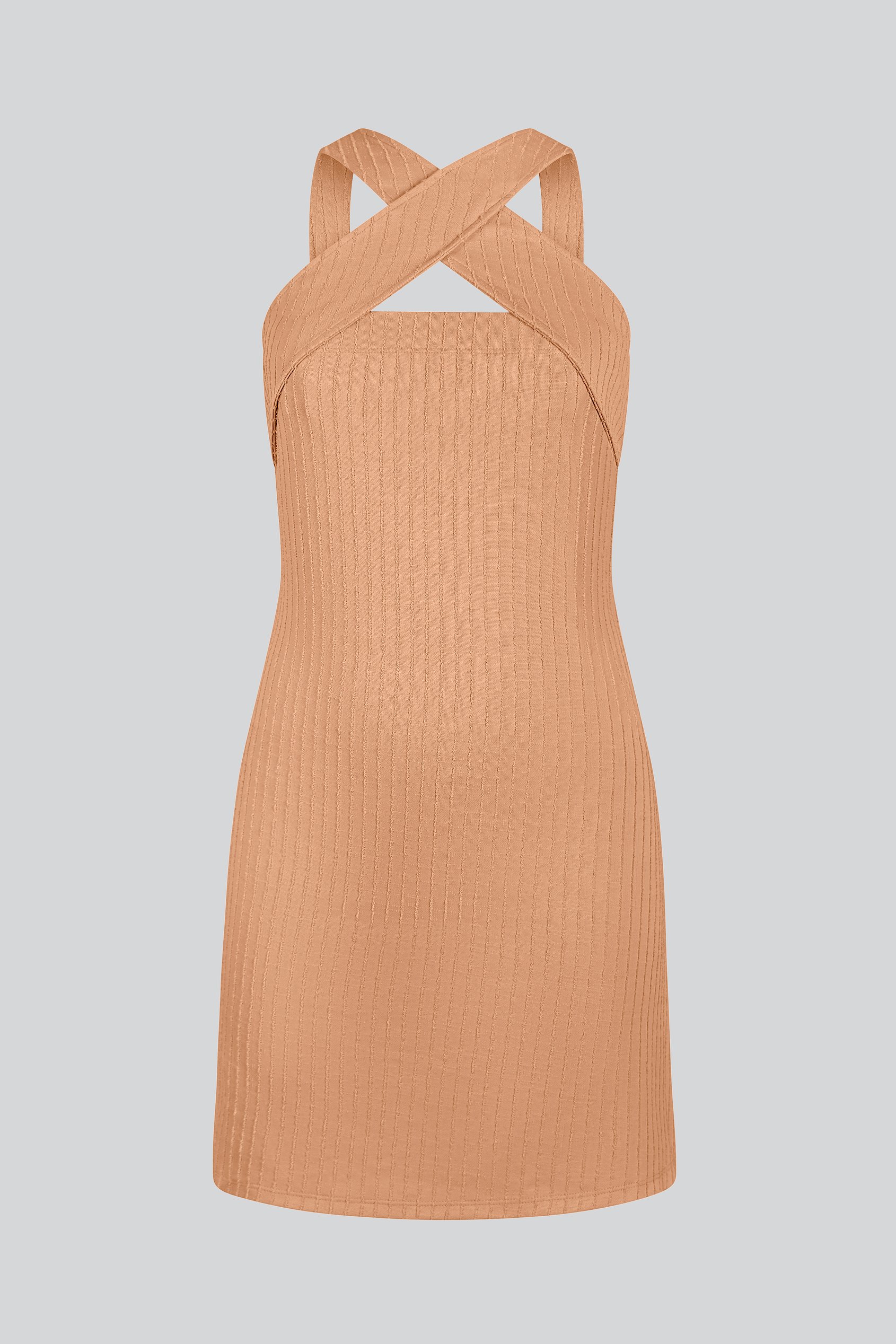 Cross Front Halter Neck dress
