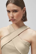 Cross Front Halter Neck dress