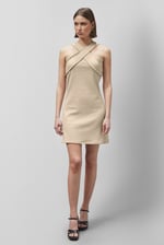 Cross Front Halter Neck dress