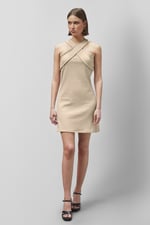 Cross Front Halter Neck dress